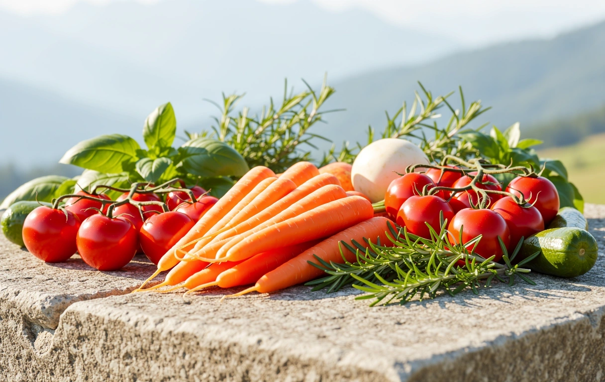 Frische gesunde Zutaten